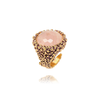 Divino Brass - Rose Quartz