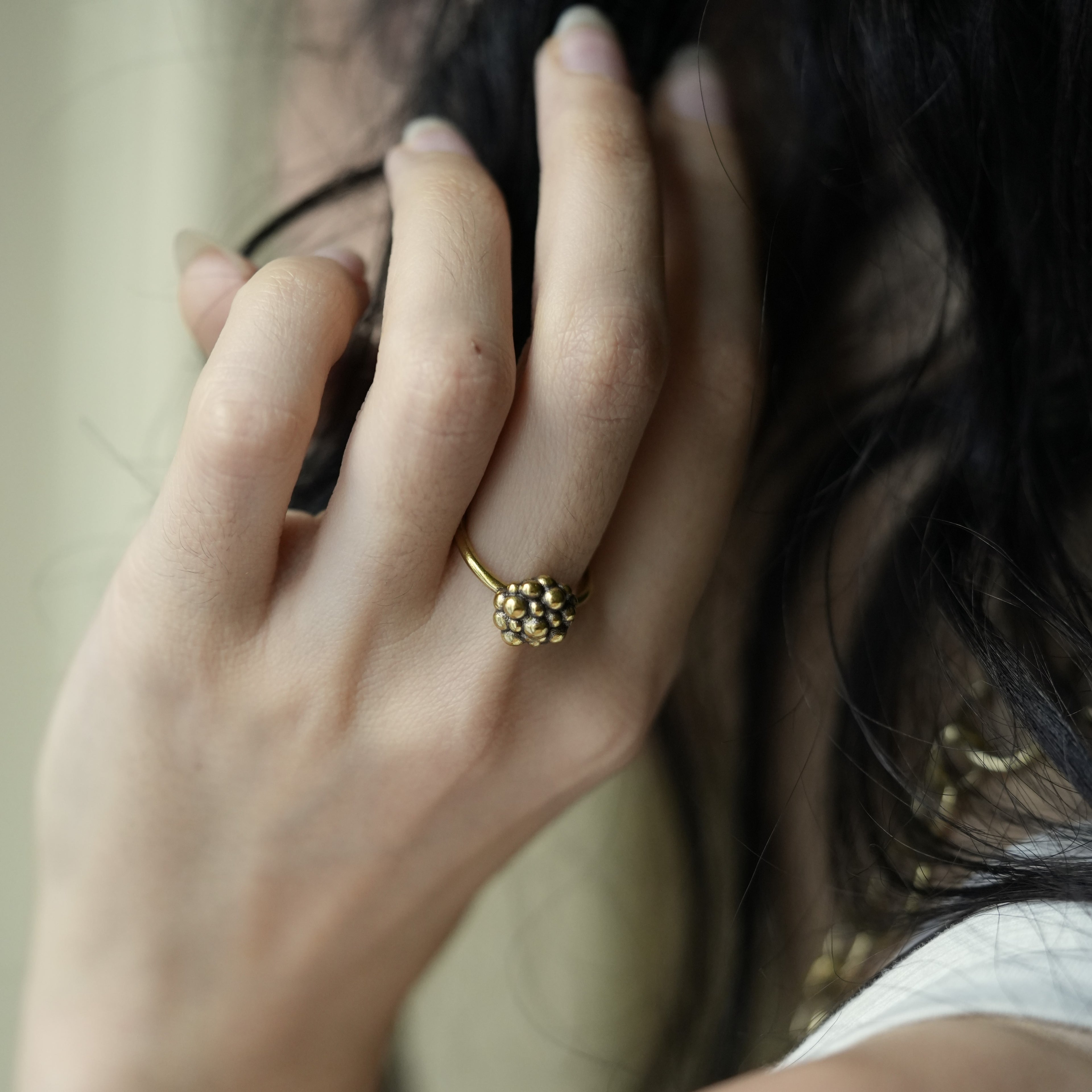 Blueberry Solitaire Ring