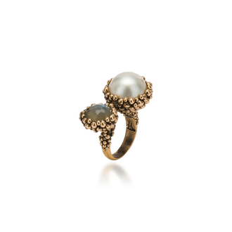 Bronzo Cioccolato - Labradorite, Perla