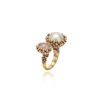 Ottone Divino - Quarzo rosa, Perla