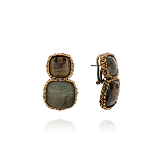 Bronzo Cioccolato - Labradorite, Quarzo Fumè