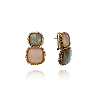 Ottone Divino - Quarzo rosa, Labradorite