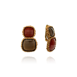 Ottone Miele - Corniola, Quarzo Fumè