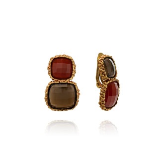 Ottone Miele - Corniola, Quarzo Fumè