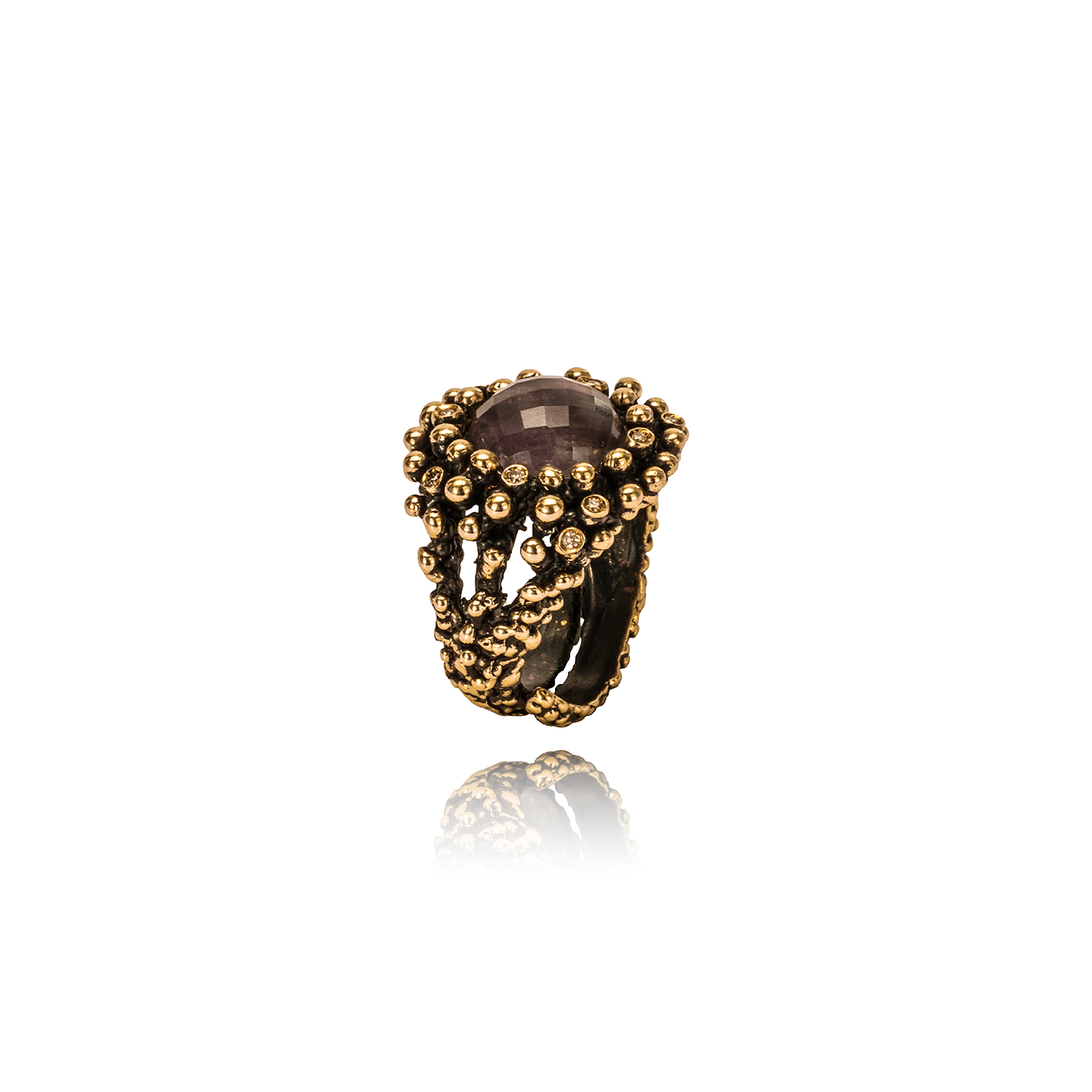 Pegaso Bronzo Cioccolato Ametista