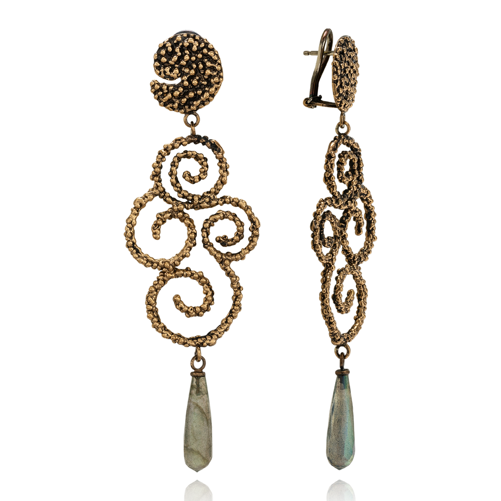 Ghirigori Bronzo Cioccolato Labradorite