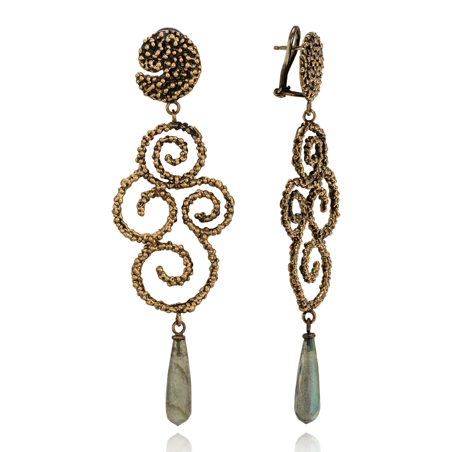 Ghirigori Bronzo Cioccolato Labradorite