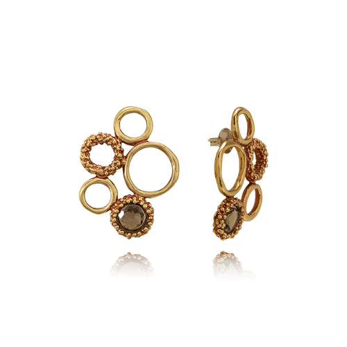 Alchimia Ottone Miele Quarzo Fumè